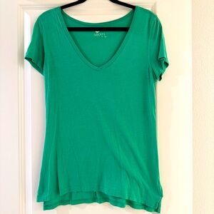 Soft Green V-Neck Tee